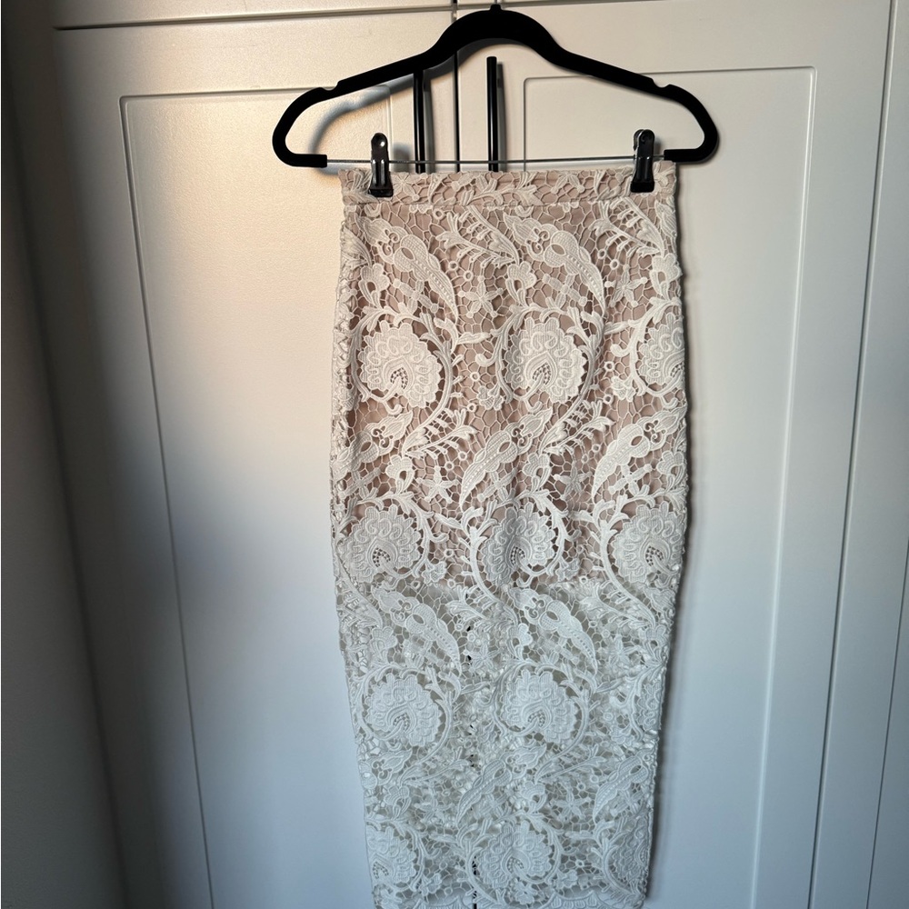 Stone Cold Fox Elliot Lace Midi Skirt